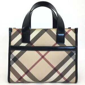 Burberry Check Handbag Beige Tan Black Red
